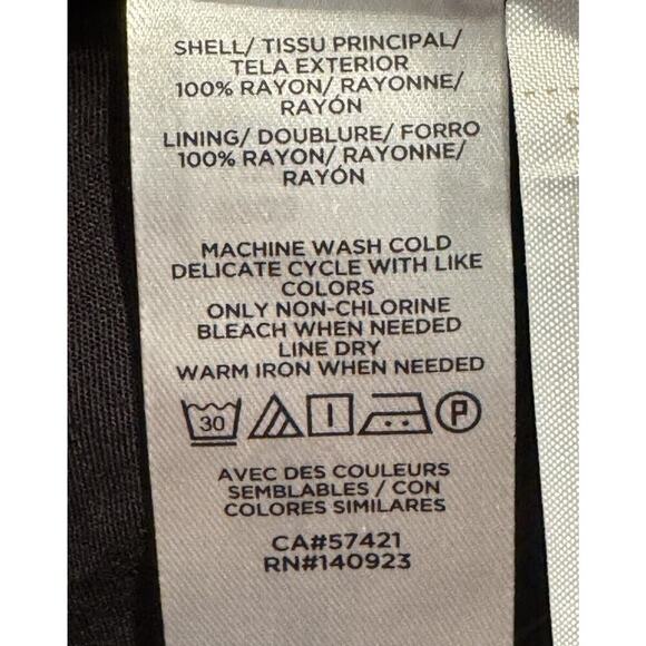 Loft Dress Size Small Pintucked Paradise Monkey Print Tie Side Buttons Jungle - Picture 6 of 8